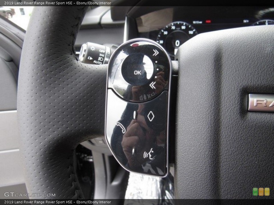 Ebony/Ebony Interior Steering Wheel for the 2019 Land Rover Range Rover Sport HSE #130272731