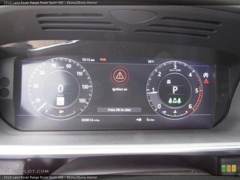 Ebony/Ebony Interior Gauges for the 2019 Land Rover Range Rover Sport HSE #130272758