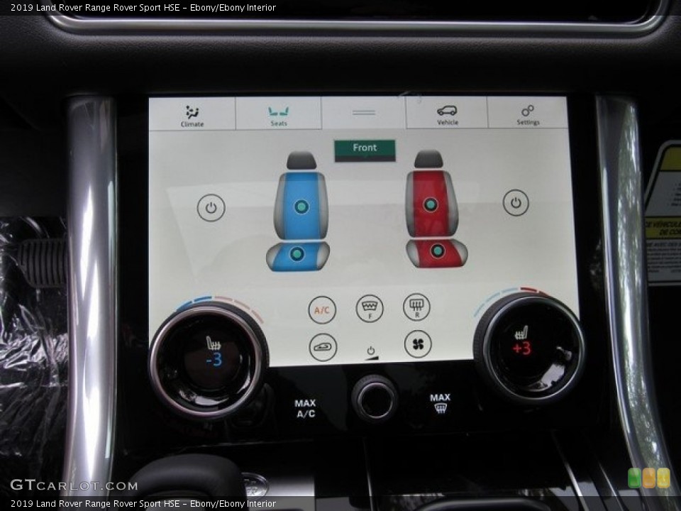 Ebony/Ebony Interior Controls for the 2019 Land Rover Range Rover Sport HSE #130272830
