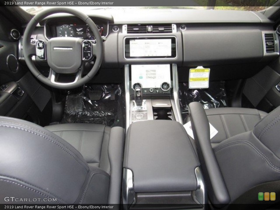 Ebony/Ebony Interior Dashboard for the 2019 Land Rover Range Rover Sport HSE #130272983