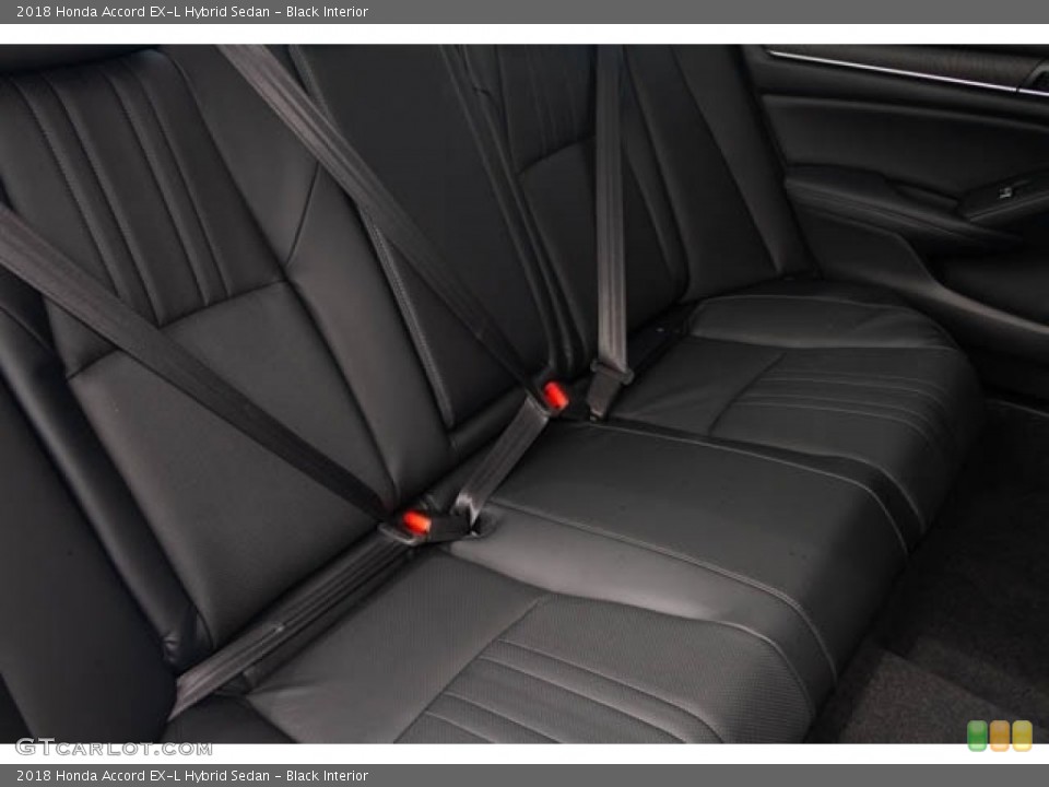 Black Interior Rear Seat for the 2018 Honda Accord EX-L Hybrid Sedan #130275742