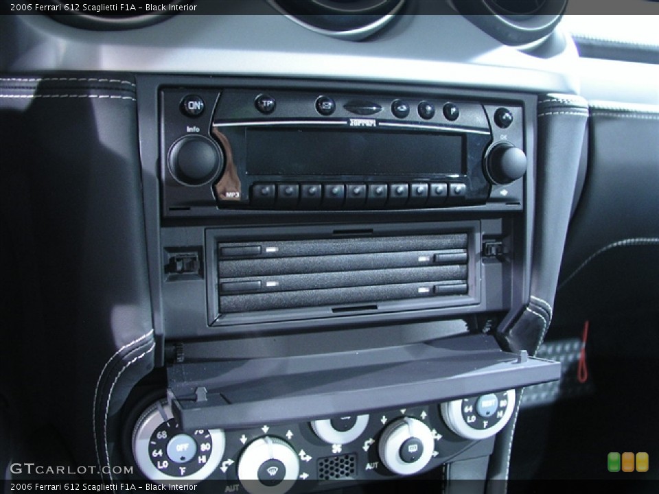 Black Interior Controls for the 2006 Ferrari 612 Scaglietti F1A #130279