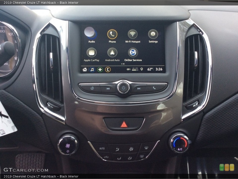 Black Interior Controls for the 2019 Chevrolet Cruze LT Hatchback #130283576