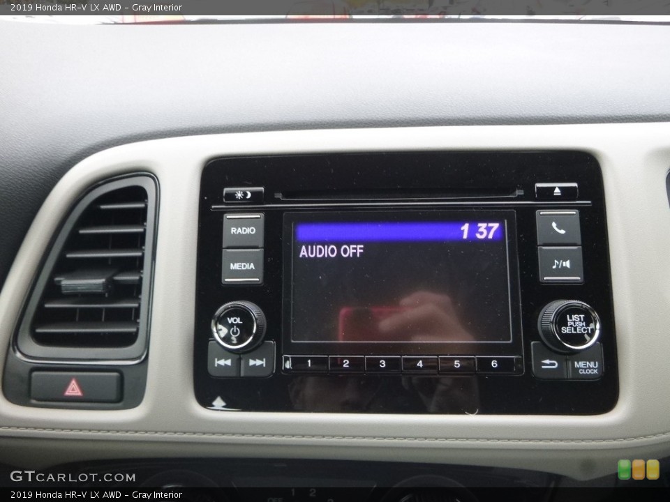 Gray Interior Controls for the 2019 Honda HR-V LX AWD #130287959