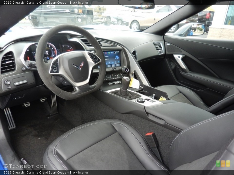 Black Interior Front Seat for the 2019 Chevrolet Corvette Grand Sport Coupe #130288700