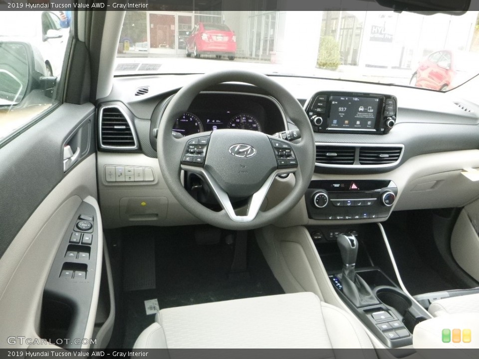 Gray Interior Dashboard for the 2019 Hyundai Tucson Value AWD #130290662