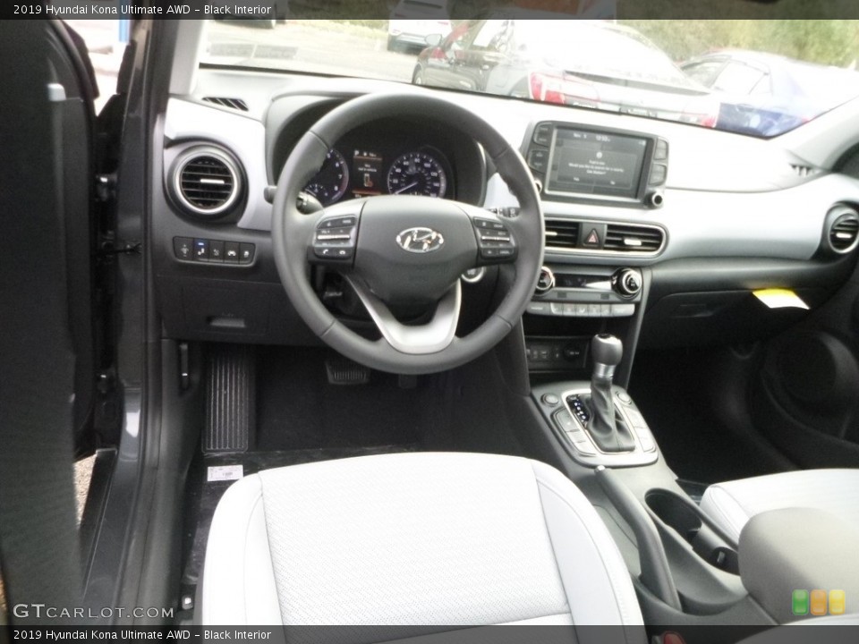 Black Interior Dashboard for the 2019 Hyundai Kona Ultimate AWD #130291031