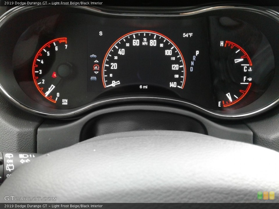 Light Frost Beige/Black Interior Gauges for the 2019 Dodge Durango GT #130294457