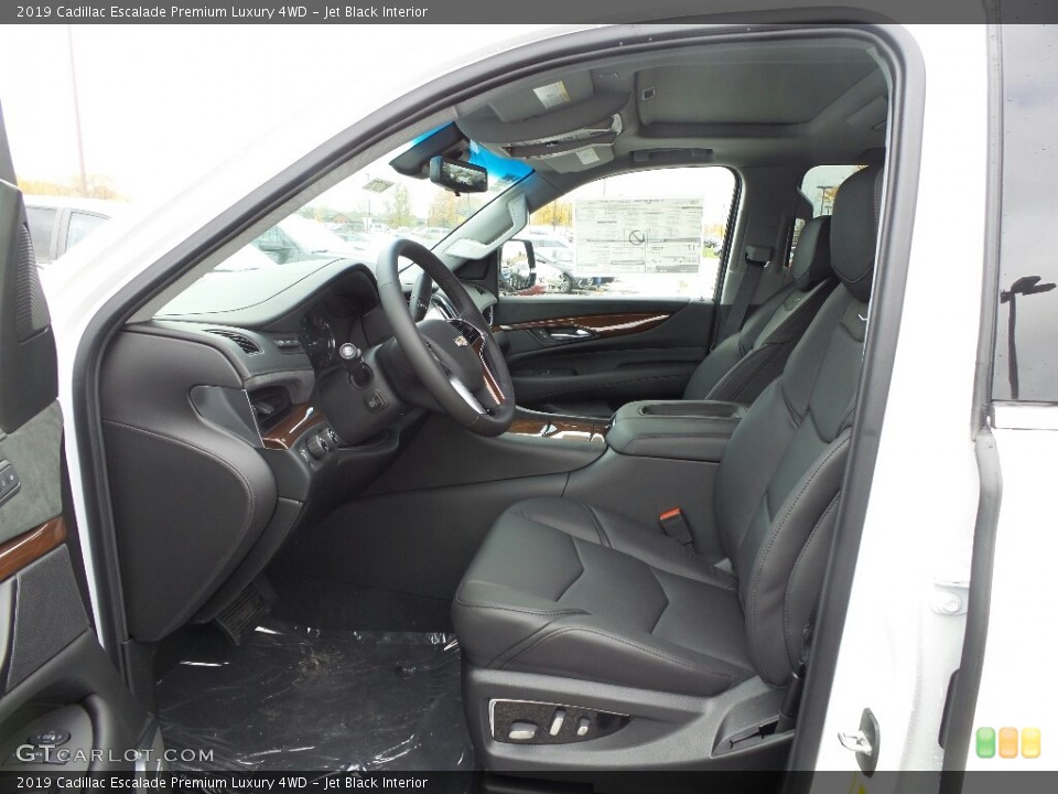 Jet Black Interior Front Seat for the 2019 Cadillac Escalade Premium Luxury 4WD #130295378