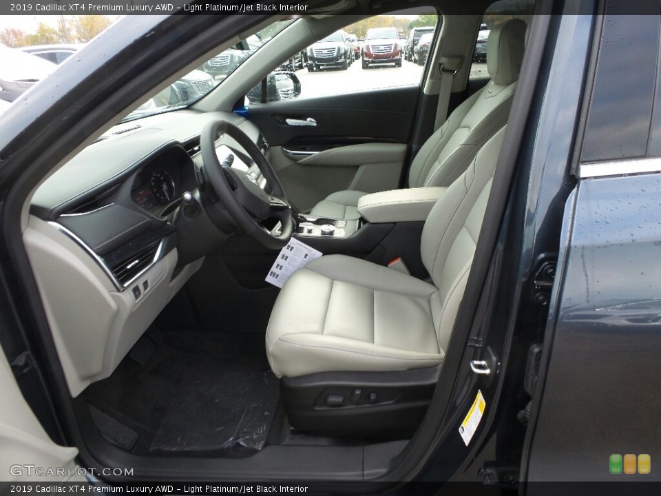 Light Platinum/Jet Black Interior Front Seat for the 2019 Cadillac XT4 Premium Luxury AWD #130295519