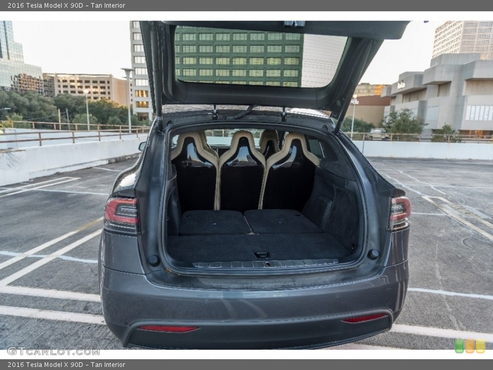 Tan Interior Trunk for the 2016 Tesla Model X 90D #130296398