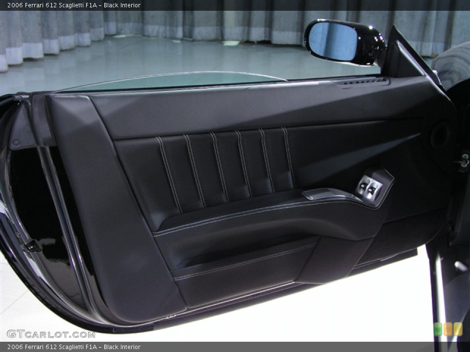 Black Interior Door Panel for the 2006 Ferrari 612 Scaglietti F1A #130300