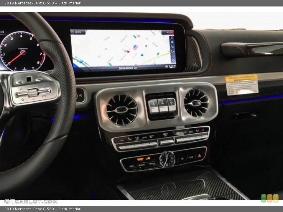Black Interior Navigation for the 2019 Mercedes-Benz G 550 #130303627