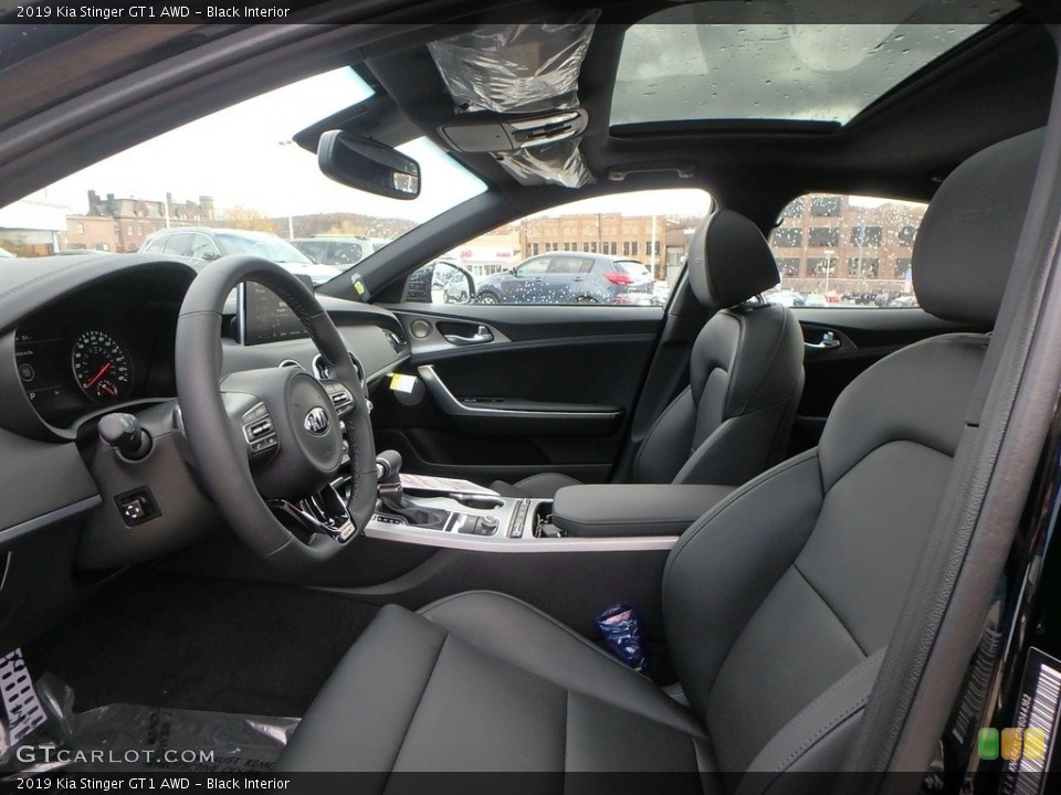 Black Interior Front Seat for the 2019 Kia Stinger GT1 AWD #130303780
