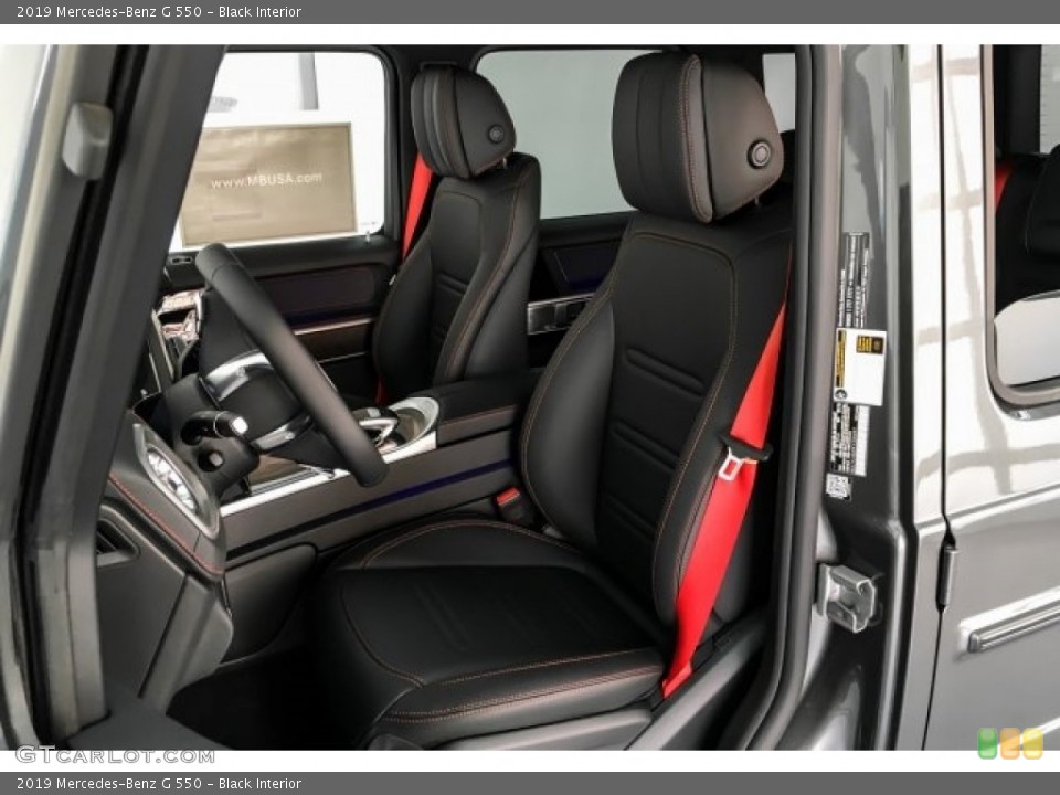 Black Interior Front Seat for the 2019 Mercedes-Benz G 550 #130303837