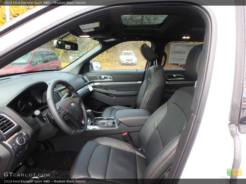 Medium Black Interior Photo for the 2019 Ford Explorer Sport 4WD #130306114