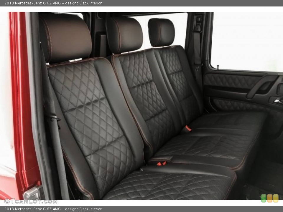 designo Black Interior Rear Seat for the 2018 Mercedes-Benz G 63 AMG #130306225