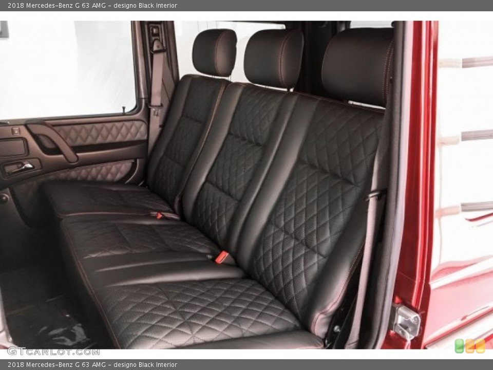 designo Black Interior Rear Seat for the 2018 Mercedes-Benz G 63 AMG #130306306
