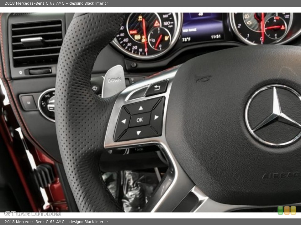 designo Black Interior Steering Wheel for the 2018 Mercedes-Benz G 63 AMG #130306357