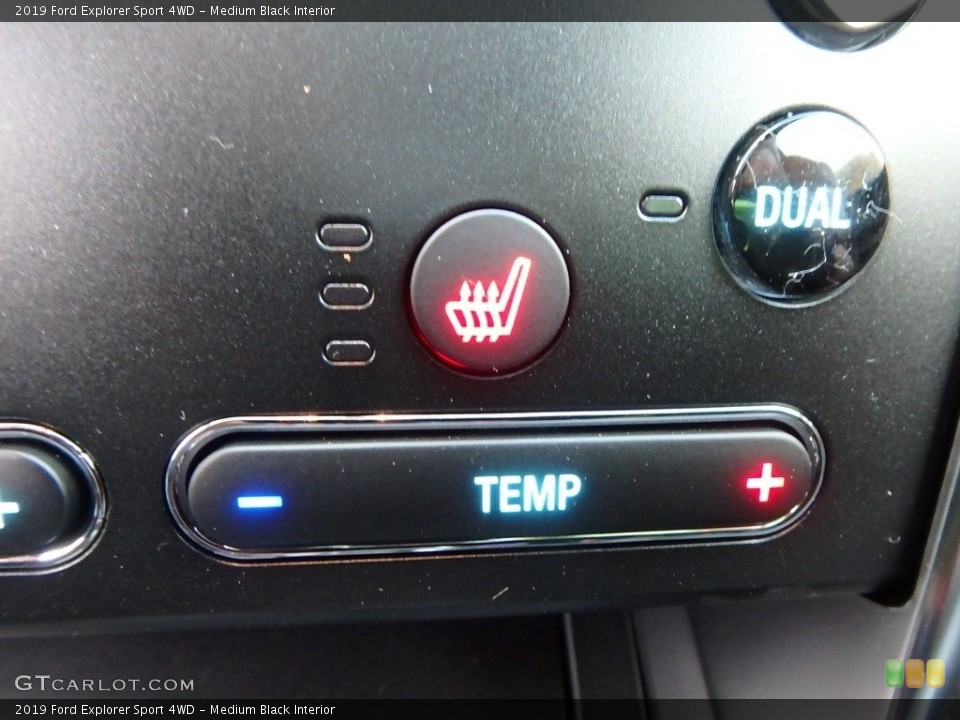 Medium Black Interior Controls for the 2019 Ford Explorer Sport 4WD #130306381