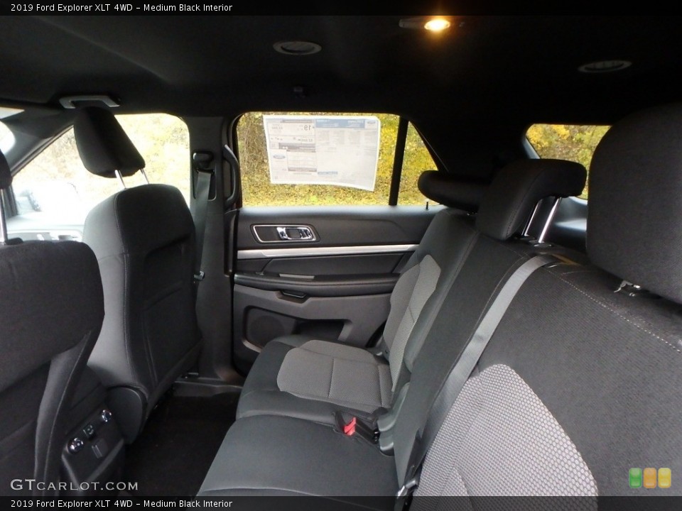 Medium Black Interior Rear Seat for the 2019 Ford Explorer XLT 4WD #130306786