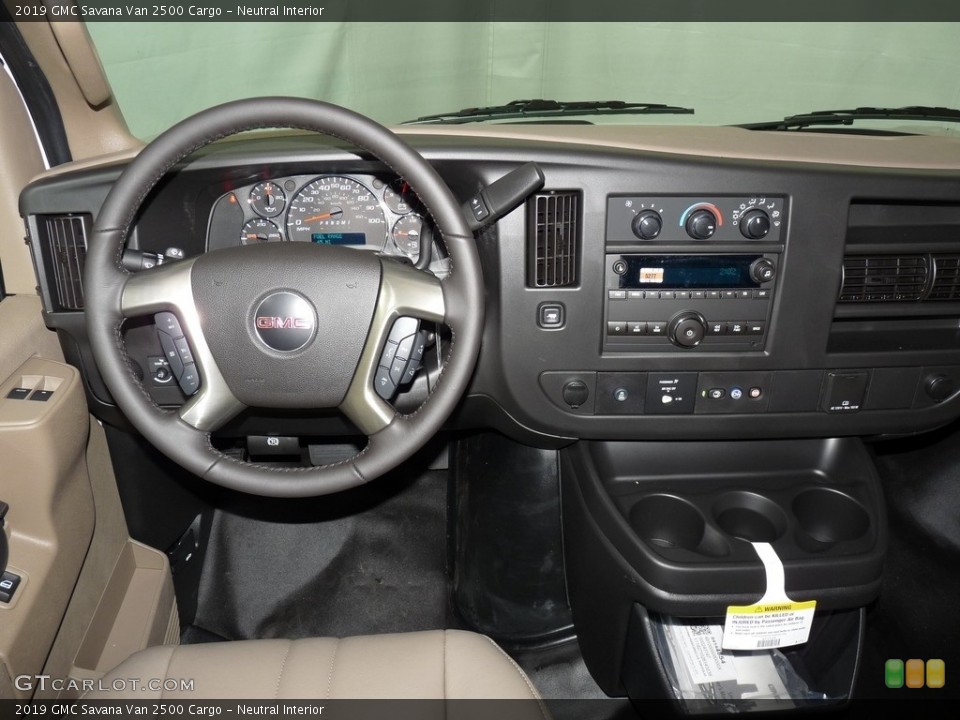 Neutral Interior Dashboard for the 2019 GMC Savana Van 2500 Cargo #130307271
