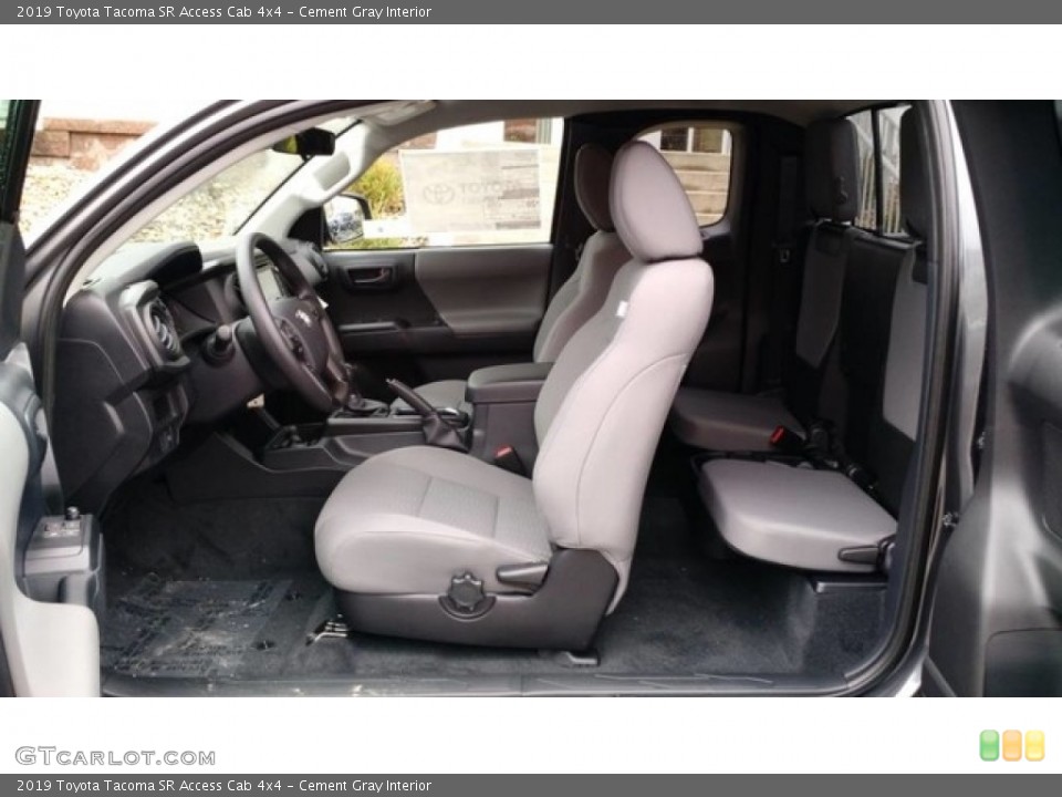 Cement Gray Interior Photo for the 2019 Toyota Tacoma SR Access Cab 4x4 #130311505