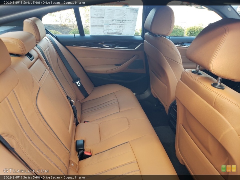 Cognac Interior Rear Seat for the 2019 BMW 5 Series 540i xDrive Sedan #130321549