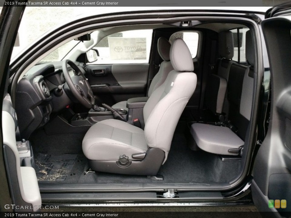 Cement Gray Interior Photo for the 2019 Toyota Tacoma SR Access Cab 4x4 #130321960