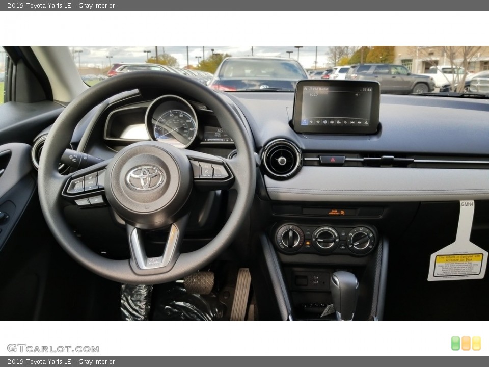 Gray Interior Dashboard for the 2019 Toyota Yaris LE #130324912