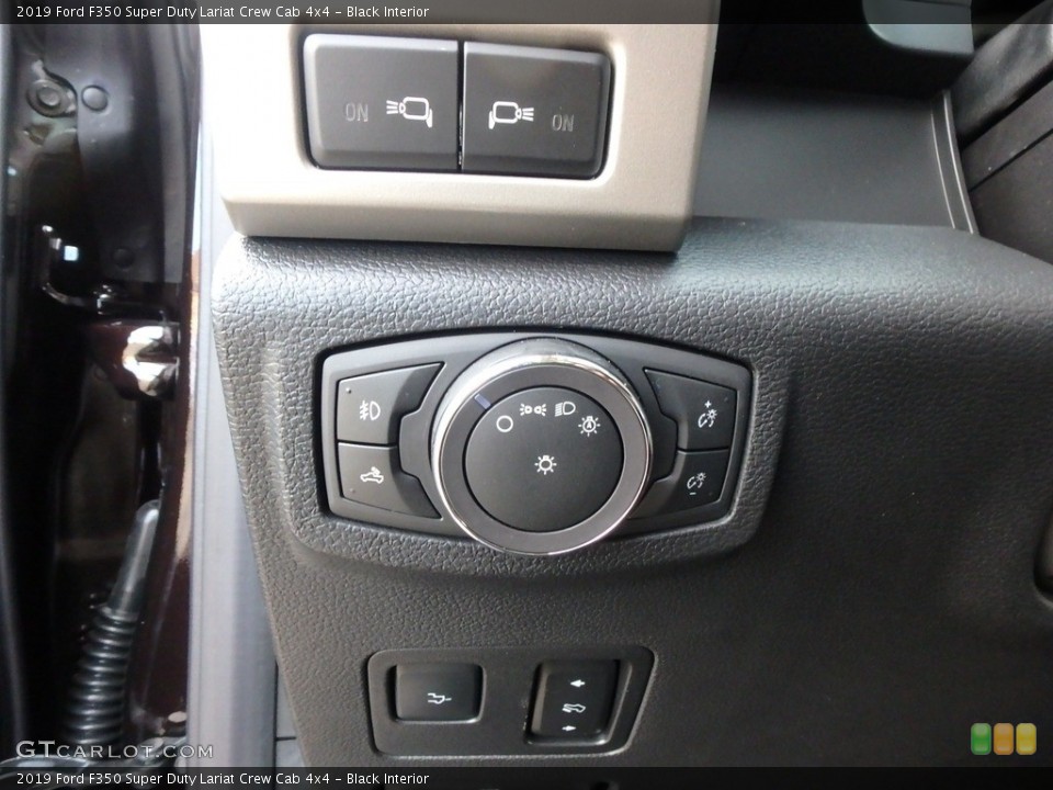 Black Interior Controls for the 2019 Ford F350 Super Duty Lariat Crew Cab 4x4 #130328905