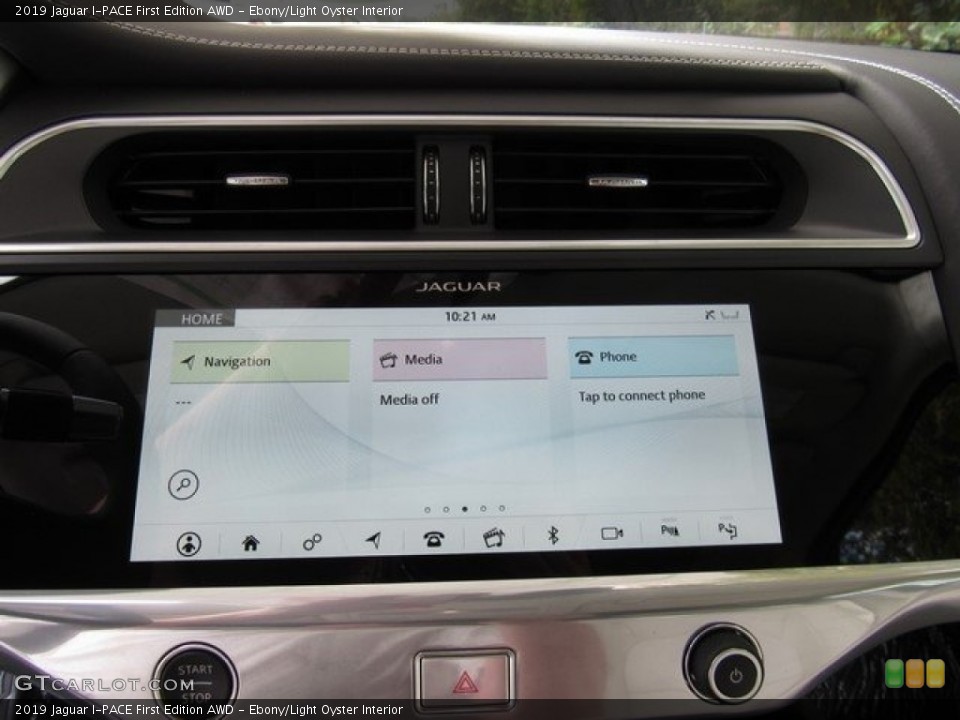 Ebony/Light Oyster Interior Controls for the 2019 Jaguar I-PACE First Edition AWD #130332241