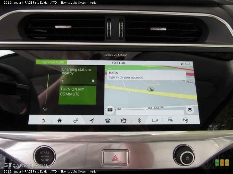 Ebony/Light Oyster Interior Navigation for the 2019 Jaguar I-PACE First Edition AWD #130332259
