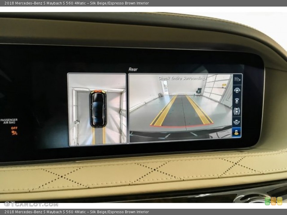 Silk Beige/Espresso Brown Interior Controls for the 2018 Mercedes-Benz S Maybach S 560 4Matic #130334839