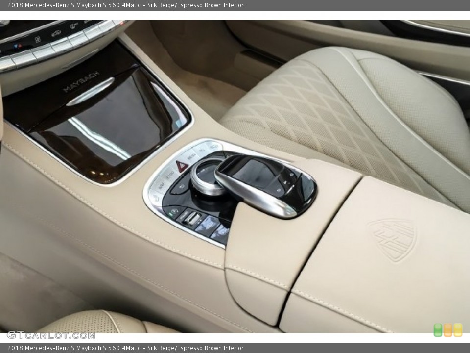 Silk Beige/Espresso Brown Interior Controls for the 2018 Mercedes-Benz S Maybach S 560 4Matic #130334860
