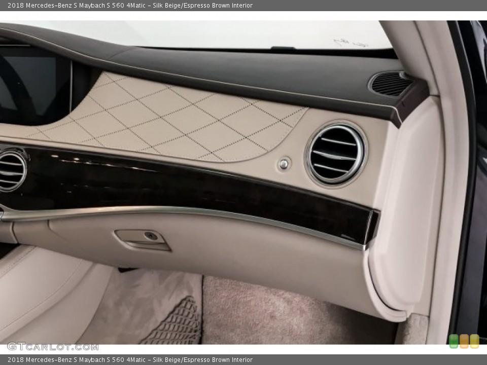 Silk Beige/Espresso Brown Interior Dashboard for the 2018 Mercedes-Benz S Maybach S 560 4Matic #130334908