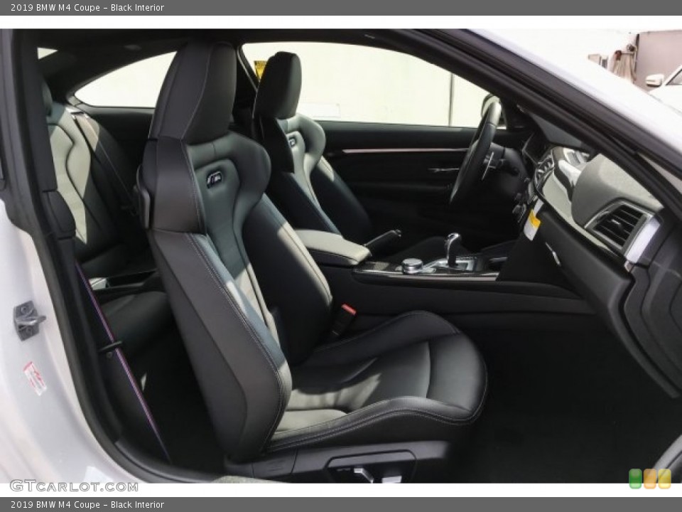 Black Interior Front Seat for the 2019 BMW M4 Coupe #130341821