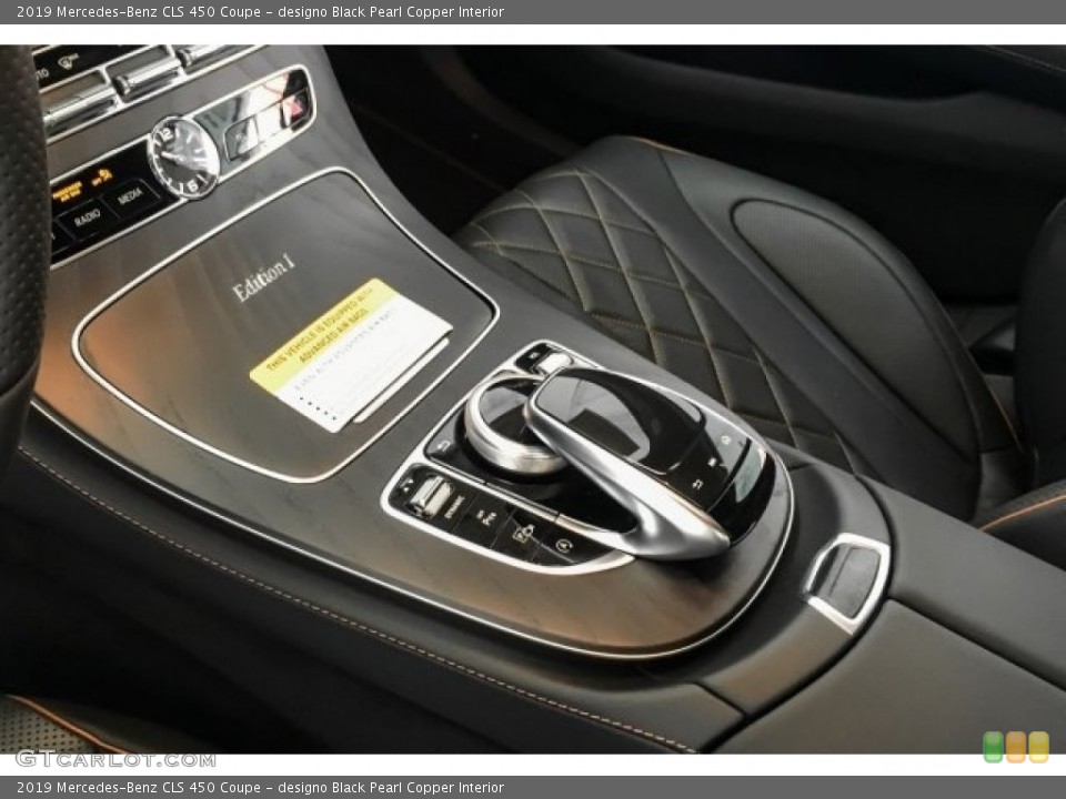 designo Black Pearl Copper Interior Controls for the 2019 Mercedes-Benz CLS 450 Coupe #130343330