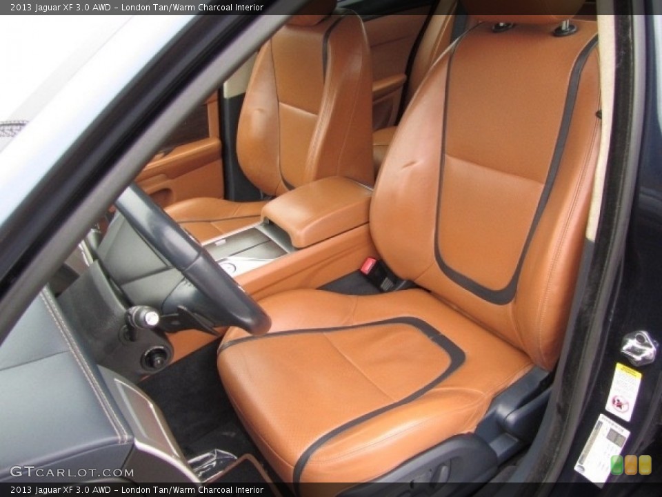 London Tan/Warm Charcoal 2013 Jaguar XF Interiors