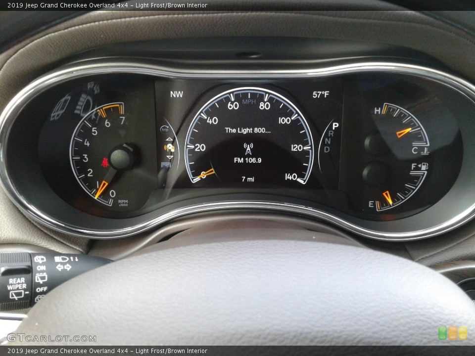 Light Frost/Brown Interior Gauges for the 2019 Jeep Grand Cherokee Overland 4x4 #130344992