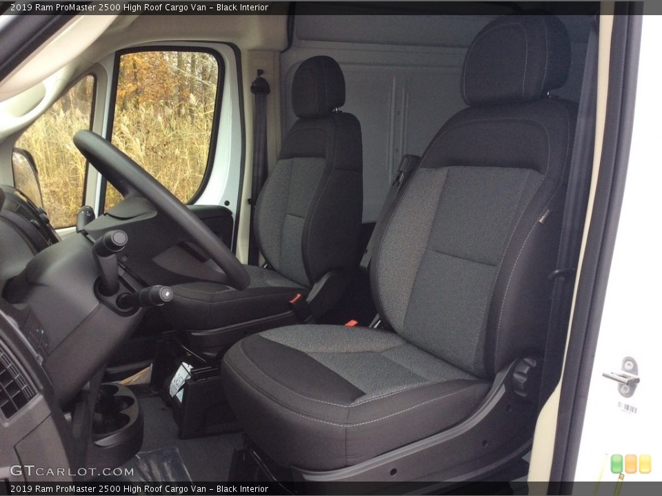 Black Interior Front Seat for the 2019 Ram ProMaster 2500 High Roof Cargo Van #130353211