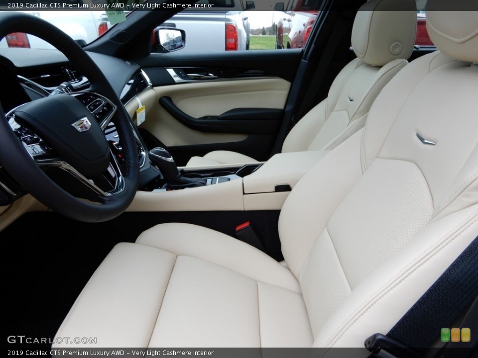 Very Light Cashmere Interior Front Seat for the 2019 Cadillac CTS Premium Luxury AWD #130355183