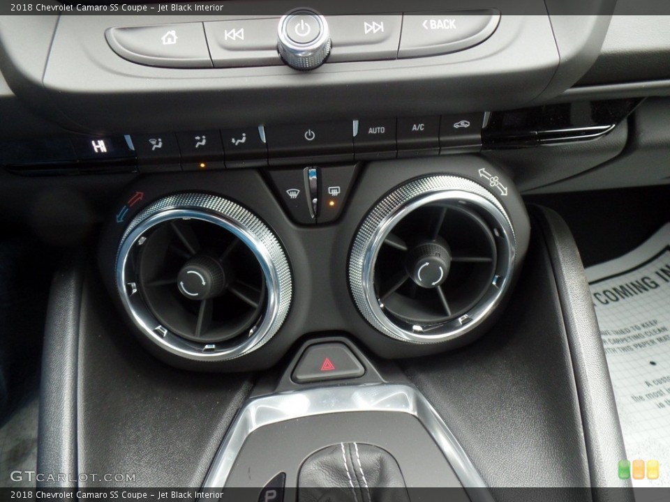 Jet Black Interior Controls for the 2018 Chevrolet Camaro SS Coupe #130359875