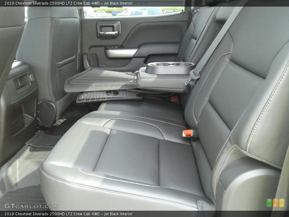 Jet Black Interior Rear Seat for the 2019 Chevrolet Silverado 2500HD LTZ Crew Cab 4WD #130364738