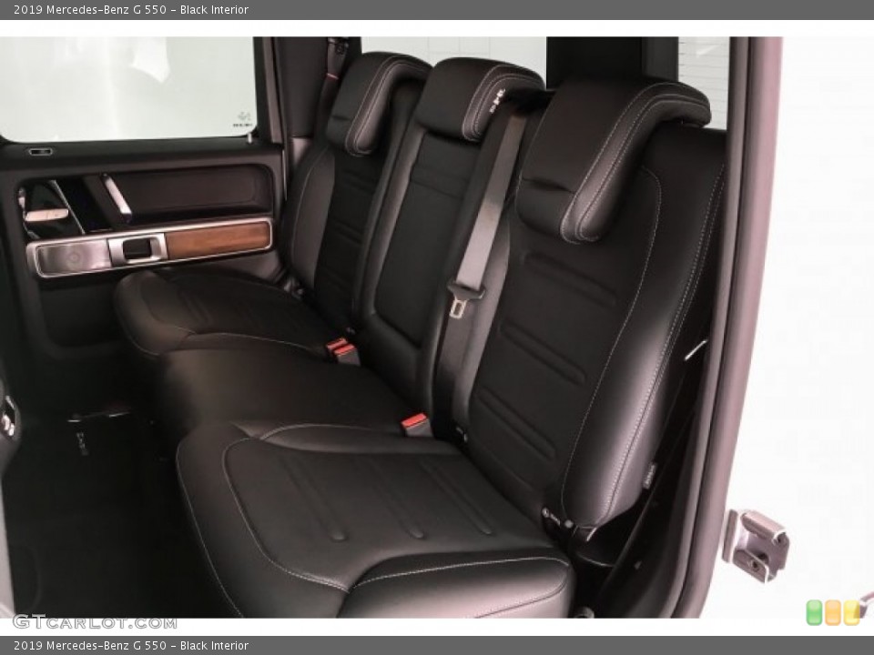 Black Interior Rear Seat for the 2019 Mercedes-Benz G 550 #130366901