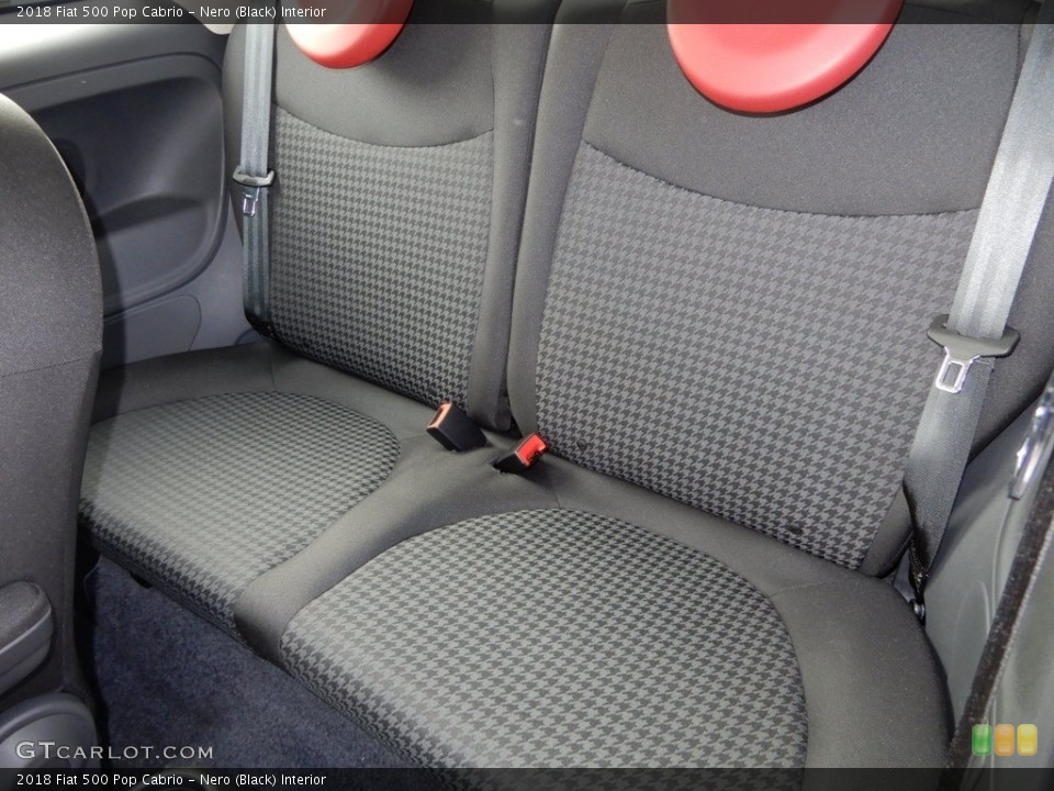 Nero (Black) Interior Rear Seat for the 2018 Fiat 500 Pop Cabrio #130367768