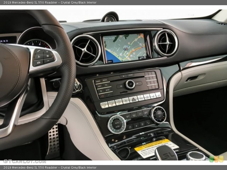 Crystal Grey/Black Interior Controls for the 2019 Mercedes-Benz SL 550 Roadster #130370364