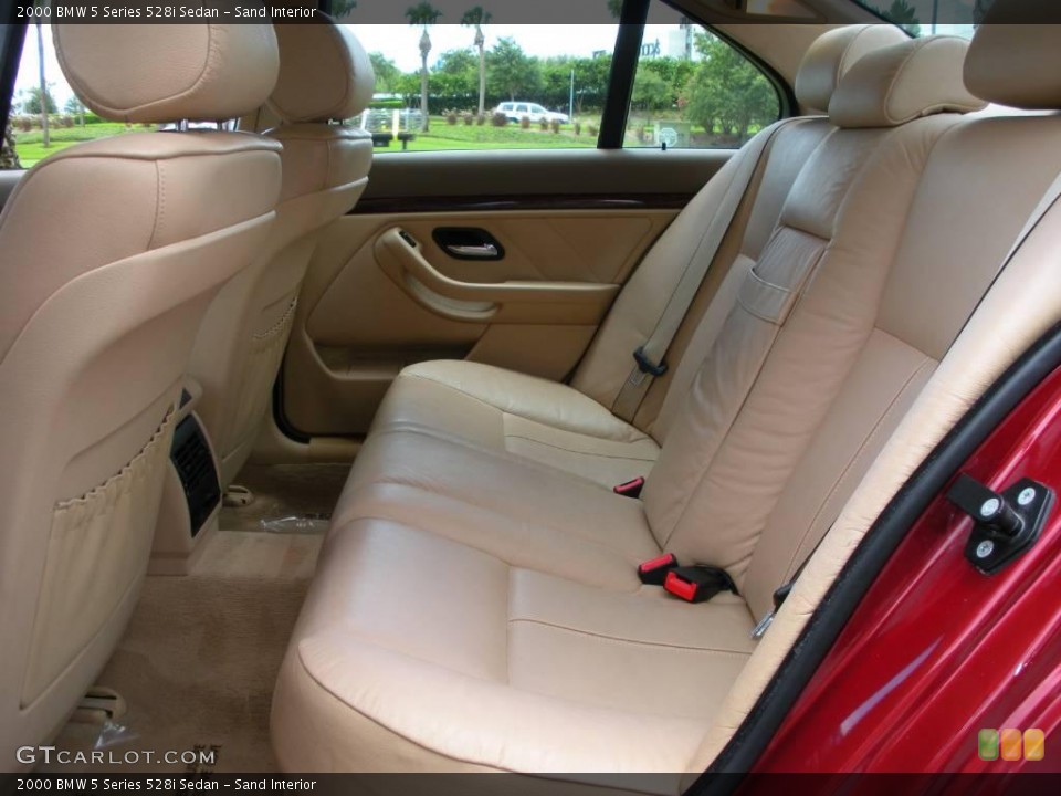 Sand Interior Rear Seat for the 2000 BMW 5 Series 528i Sedan #13037217