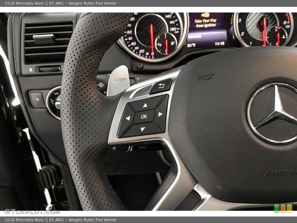 designo Mystic Red Interior Steering Wheel for the 2018 Mercedes-Benz G 63 AMG #130372821