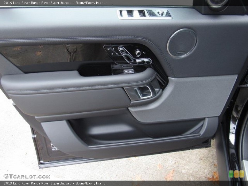 Ebony/Ebony Interior Door Panel for the 2019 Land Rover Range Rover Supercharged #130387952